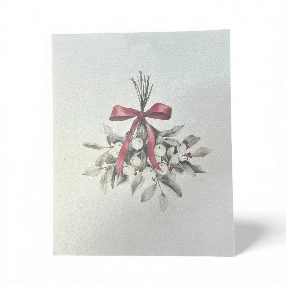 Set of 4 Rustic Farmhouse Christmas Wall Art Prints 10x8 – Unframed Holiday Deco
